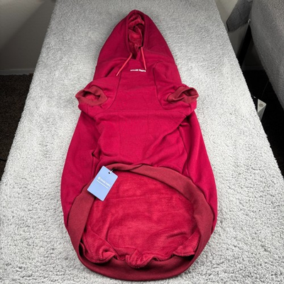 #ad #ad Spark Paws Dog Hoodie Size 5XL Red Essentials Soft Fleece Lined NEW NWT $16.00