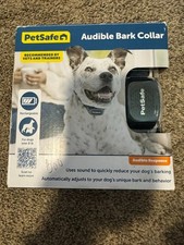 PetSafe Audible Bark Collar SoundBurst Rechargeable Waterproof Dog 8 lbs NEW