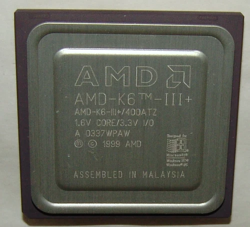 AMD K6-III+ 400 ATZ 1.6V Super Socket 7 K6-3+ CPU works fine at 550 Mhz at 2.2V