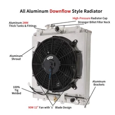 3 Row Radiator Shroud Fan For 1992-00 Honda Civic EK EG DEL SOL/ Acura Integra