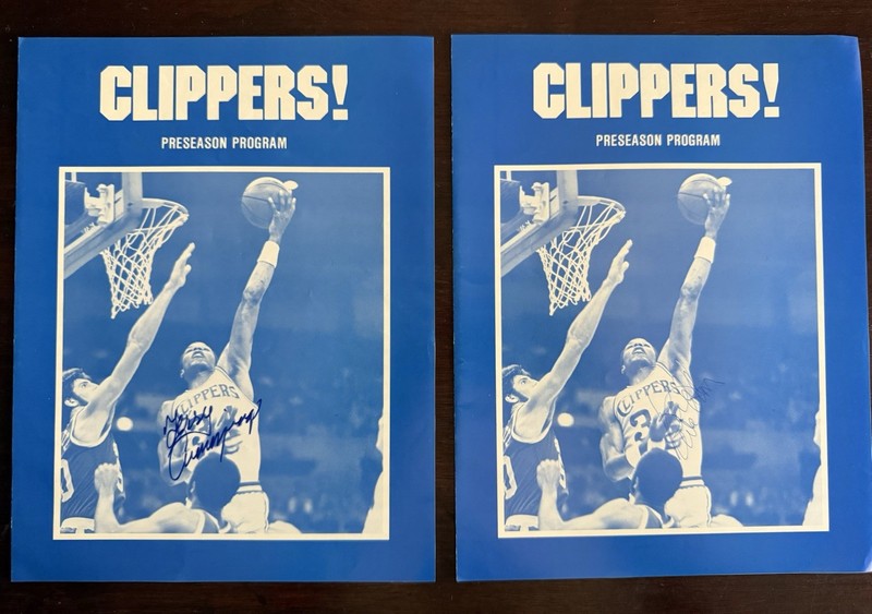 1983 TERRY CUMMINGS & BILL WALTON signed SAN DIEGO CLIPPERS PROGRAM autograph