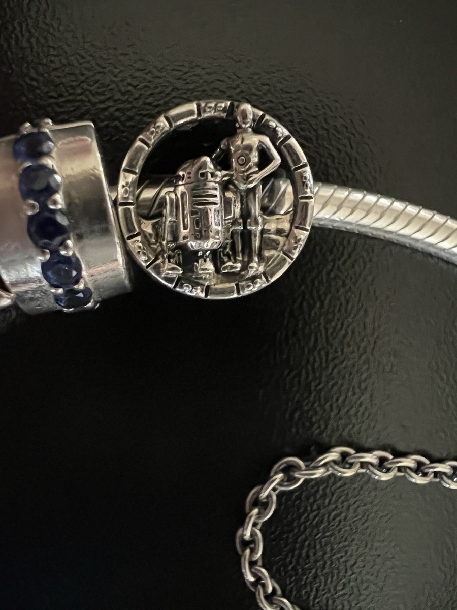 New Pandora Star Wars Bracelet SS 12 Charms Darth Vader R2D2 C-3PO