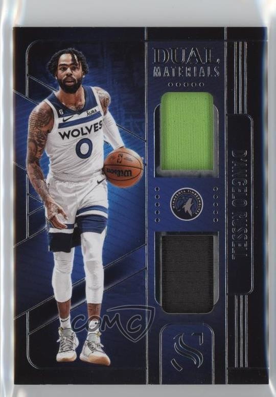 2024-25 Panini Silhouette Dual Materials D'Angelo Russell #DMA-DAR 09vk