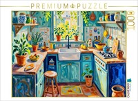 Calvendo Puzzle Summer Kitchen | 1000 Pieces, Finished Size 25.2 × 18.9 In (64 ×