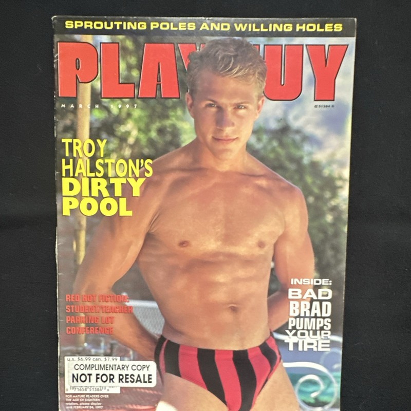 PLAYGUY MARCH 1997  Cover Model Troy Halston  Vintage Gay