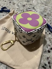 LOUIS VUITTON Monogram Giant Cube Key Chain Coin Pouch