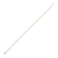 Cavill Panzerkette Damen 925 Sterlingsilber RoséGold 45 Cm Elegant