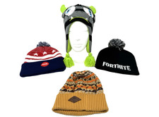 Kids/boys Winter Knit Hats Lot 4 ONFA