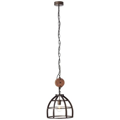 BRILLIANT Lamp Matrix Pendant Light 34cm Black Antique | 1x G95, E27, 60W, Egg
