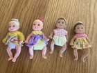 Mattel Barbie Baby Doll Vintage Krissy  4 babies lot with clorhes