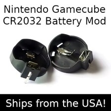 Nintendo GameCube CR2032 Battery Mod, Fix Swiss and Clock Ships from USA