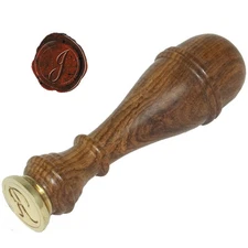 Authentic Models MG200J Classic Alphabet Initial Wax Seal Stamp -  Letter J