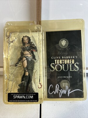McFarlane Toys Clive Barker's Tortured Souls Lucidique Signed 2x By Clive Barker