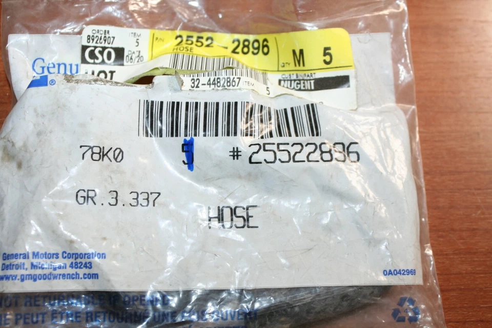 NOS GM Throttle Body Water Drain Hose 25522896 3.8L V6 Buick Oldsmobile D - Image 3 of 3