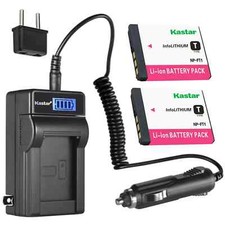 LCD Travel Charger  2 battery for Sony NP-FT1 DSC-L1 DSC-M1 DSC-M2 DSC-T1