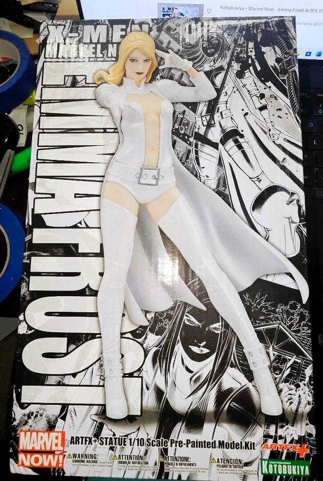 BLANCO Emma Frost: X-Men Marvel Escala 1/10 - Kotobukiya ARTFX+ NUEVO Foto 3 de 4