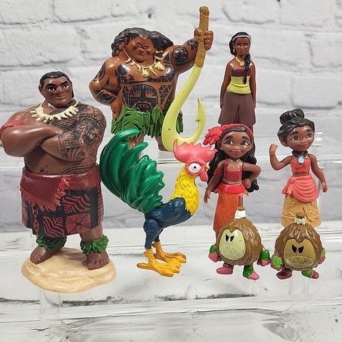 Disney Moana Figuren Figuren Konvolut 8 Eltern Maui Hei-Hei Kakamora