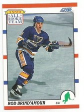 ROD BRIND'AMOUR 1990-91 SCORE ALL ROOKIE TEAM CARD NM-MT+ CONDITION
