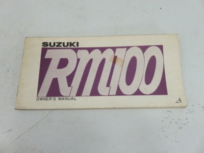 Suzuki RM100 1975 99011-26622 Owners Manual