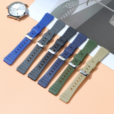 18mm Silicone Watch Band for Casio F91W/F84/F105 Quick Release Replacement Strap