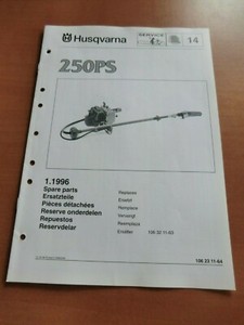 Ersatzteilliste HUSQVARNA 250PS Motorsäge Entaster Astsäge 1996 Walbro Vergaser