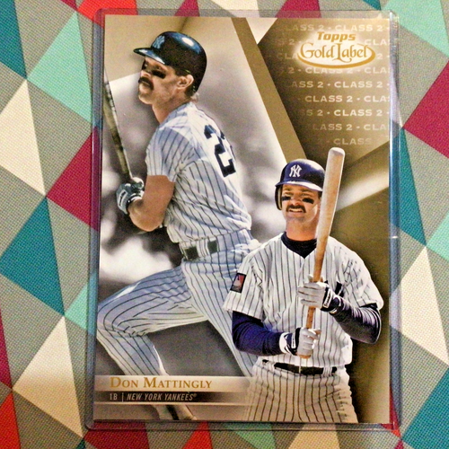 Don Mattingly #71 lot of all 3 Classes - 09/10 made 2018 Topps Gold Label 5x7 - Picture 5 of 6