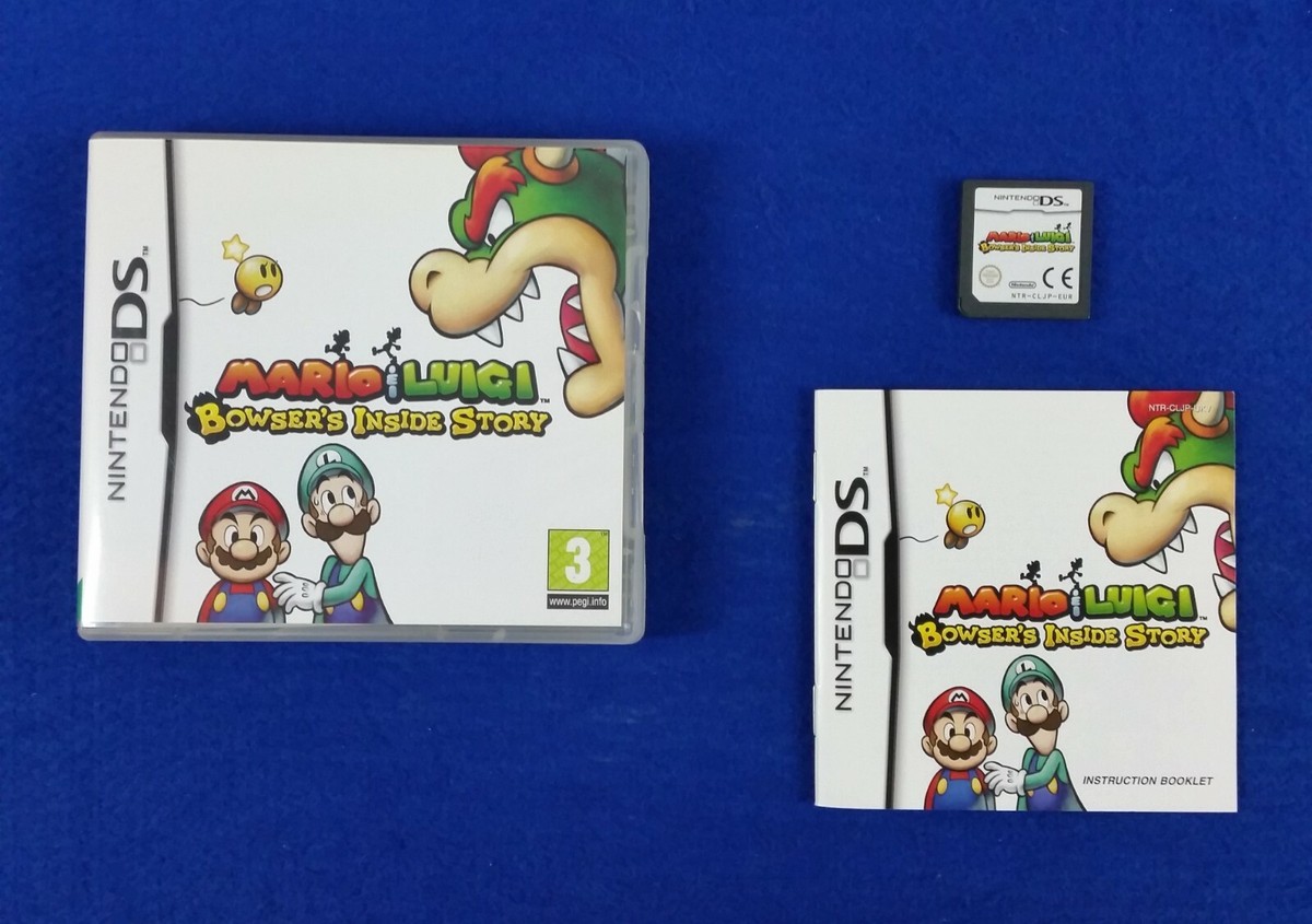 ds MARIO LUIGI Bowser's Inside Story Game Lite DSi 3DS REGION