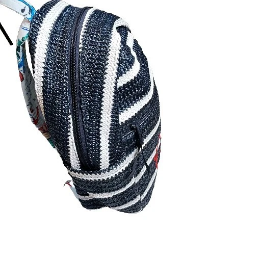 Mini Mochila de Paja Vera Bradley Anclas Pesar Bolsa de Playa Náutica Foto 4 de 4