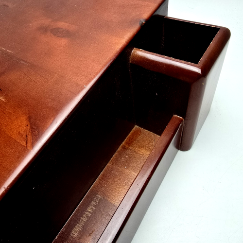 Eldon Mahogony Desktop Slant Organizer Book Tablet Phone Podium All Wood MCM - Picture 2 of 15