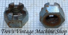 3/8 UNC castle lock nuts - zinc plated steel BZP - Qty 2-10 - free UK post