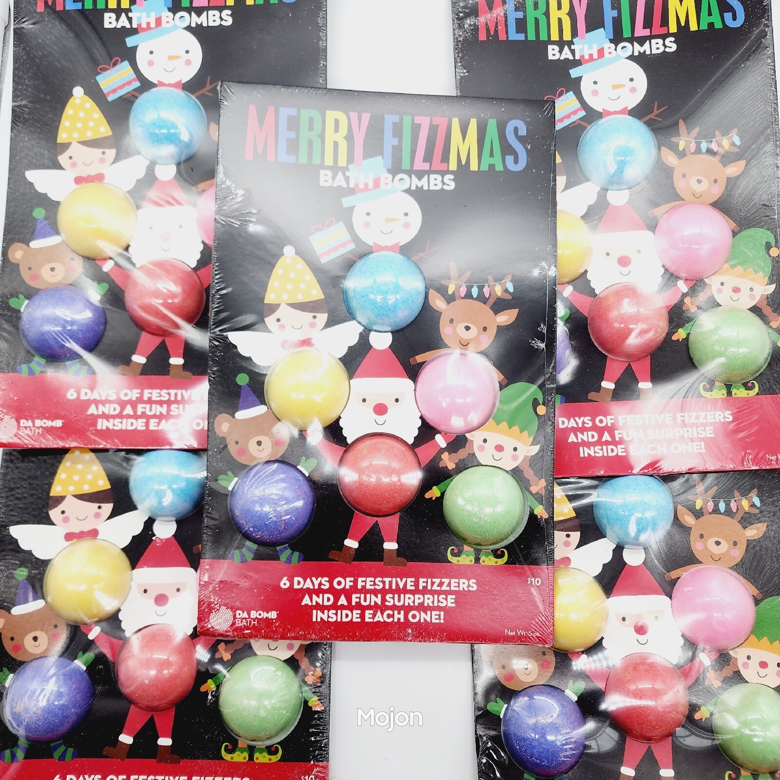 5 Packs Da Bomb Bath Bombs Merry Fizzmas Bath Fizzers 6 Piece Set With