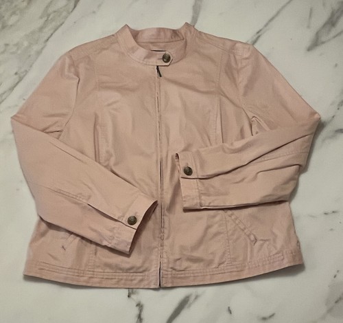 talbots women’s size 18 jacket blazer pink zip Outerwear Coat