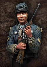 Native American Civil War Scout 1/10 Scale Bust Historical Miniature Figure