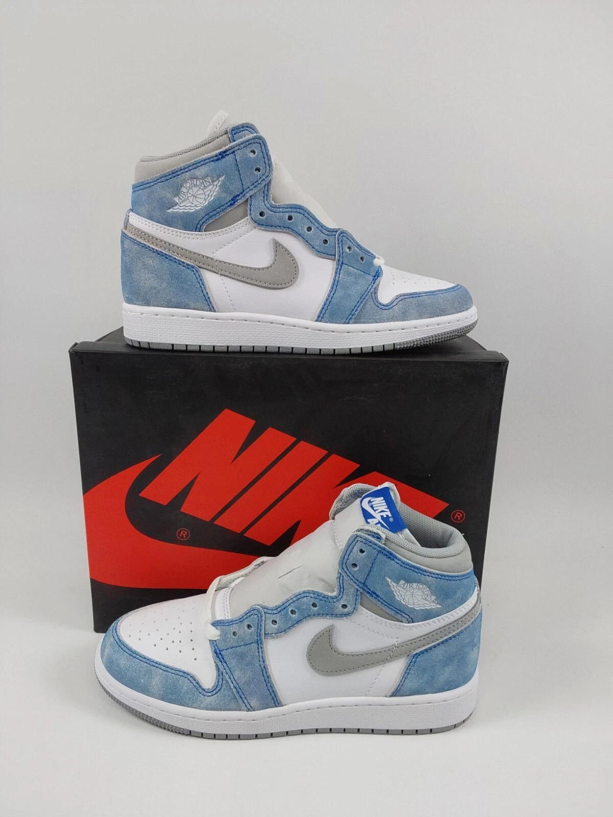 Jordan 1 High "Hyper Royal" scuola elementare taglia 4 5 anni