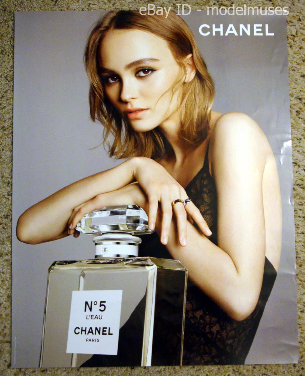 CHANEL Women's Fragrance POSTER Lily-Rose Depp #2 - 22" x  28" GUC