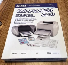 Quill Universal Print Cards 2”x3.5 White #7-20392 1000 Labels - UnSealed Box