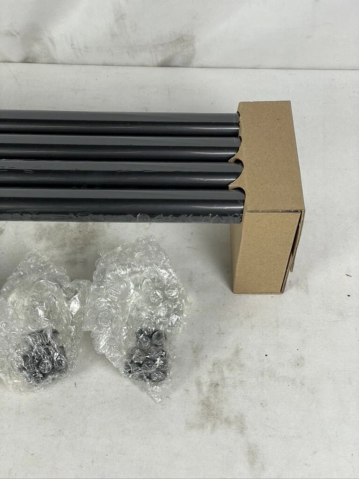 Barra de cortina Knobwell de 1" con acabados de bola de vidrio 36-72" Foto 2 de 4