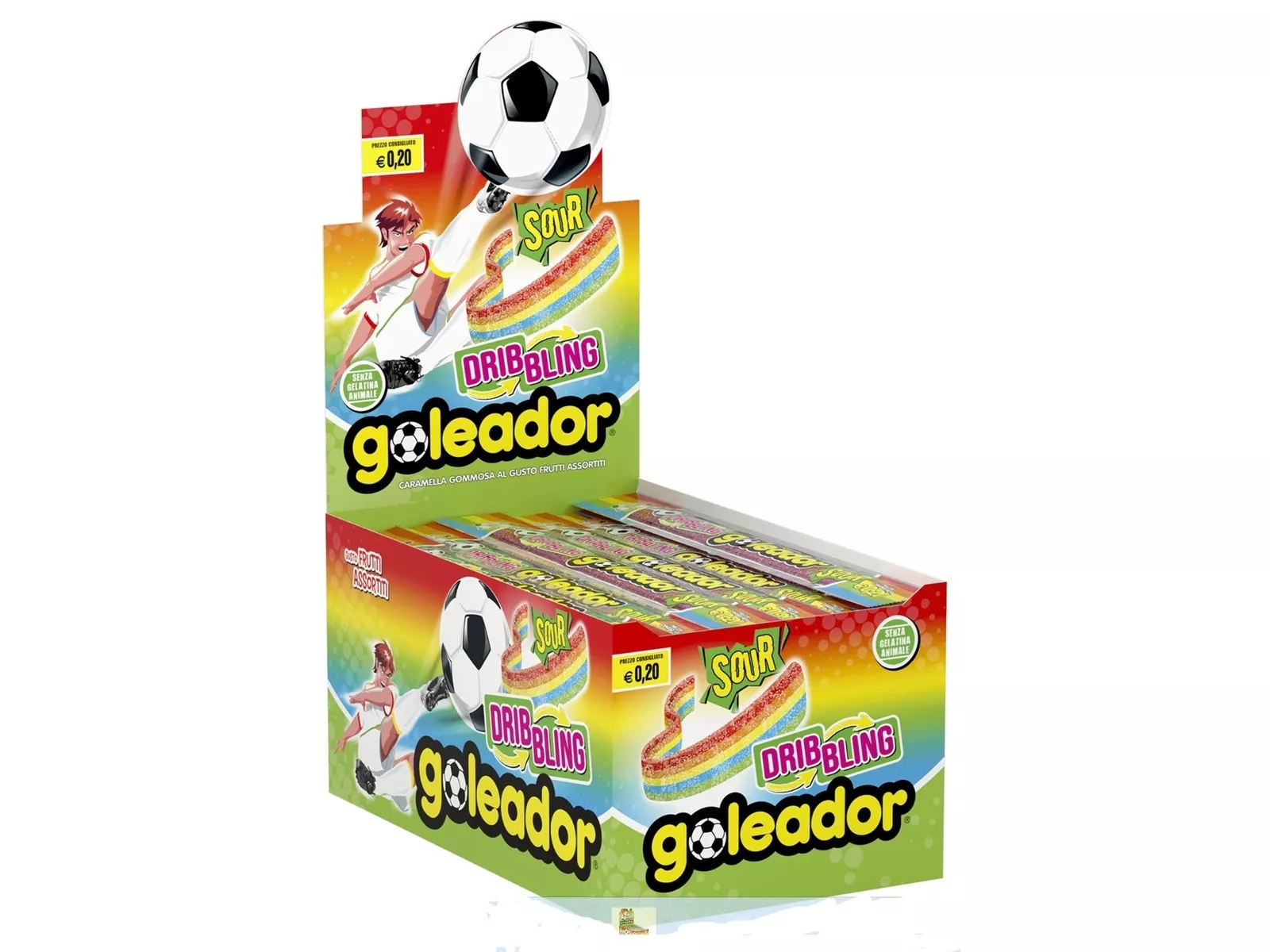GOLEADOR Dribbling Caramelle Caramella Gommosa al gusto Frutti Assortiti PACCO