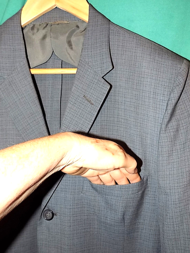Exc! Vtg 1950s NORTHCOOL SPORT COAT BLAZER,SUBTLE GRID, SUMMER, USA UNION, Sz 41 - Picture 2 of 11