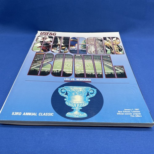 1987 Sugar Bowl Original Game Program LSU Vs Nebraska 53rd Annual 1/1/87 USF&G - Picture 4 of 15