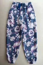 ADIDAS ORIGINALS FLORAL 80'S PUNK ROCK FLEECE TRACK PANTS H20421 WOMEN S