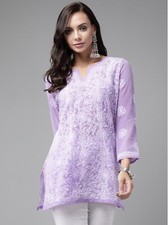 Kurti Chikankari for women short kurti georgette kurti soft fabric with inner
