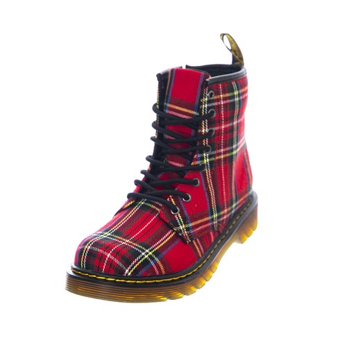 Dr martens anfibi donna rosso - Stileo.it