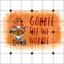 Sublimation Print Gnome Thanksgiving Ready to Press Heat Transfer