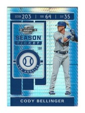 Cody Bellinger /275 2020 Panini Contenders Optic Hyper #10 Baseball Card