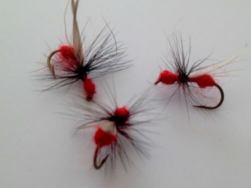 Mouche De Pêche Papa Longues Jambes Rouge – Lot De 8, Hameçons Taille 10-12, Pour Truite