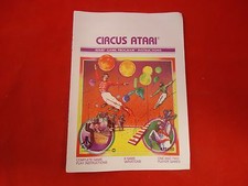 Circus Atari Manual Booklet Program Instructions ONLY