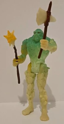 1990 Kenner Swamp Thing Bio-Glow Basic Series With Axe And Mace