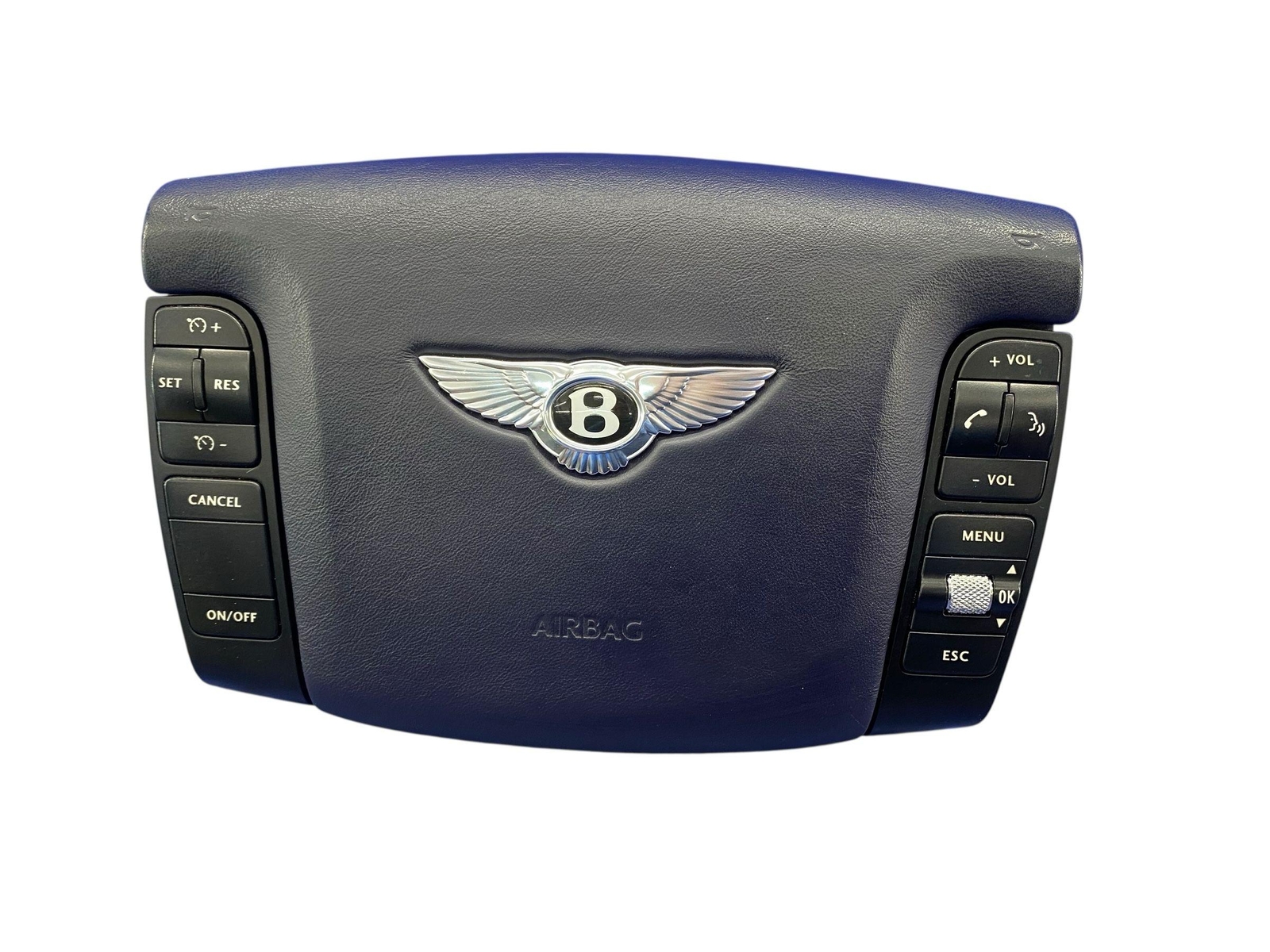 2006-2012 BENTLEY CONTINENTAL FLYING SPUR FRONT STEERING WHEEL AIRBAG W/SWITCHES