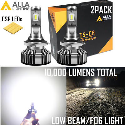 Alla 10,000LM MAX Bright LED 9006 Driving Fog Light|Headlight Bulb White Replace